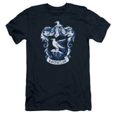 Harry Potter Ravenclaw Crest Men's Ultra-Soft 30/1 Cotton Slim Short-Sleeve T-Shirt